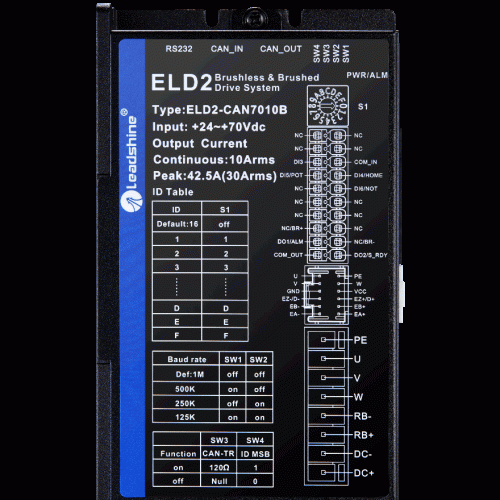 Leadshine ELD2-CAN7010B-ES – Driver Servo Công Suất 0.4 kW